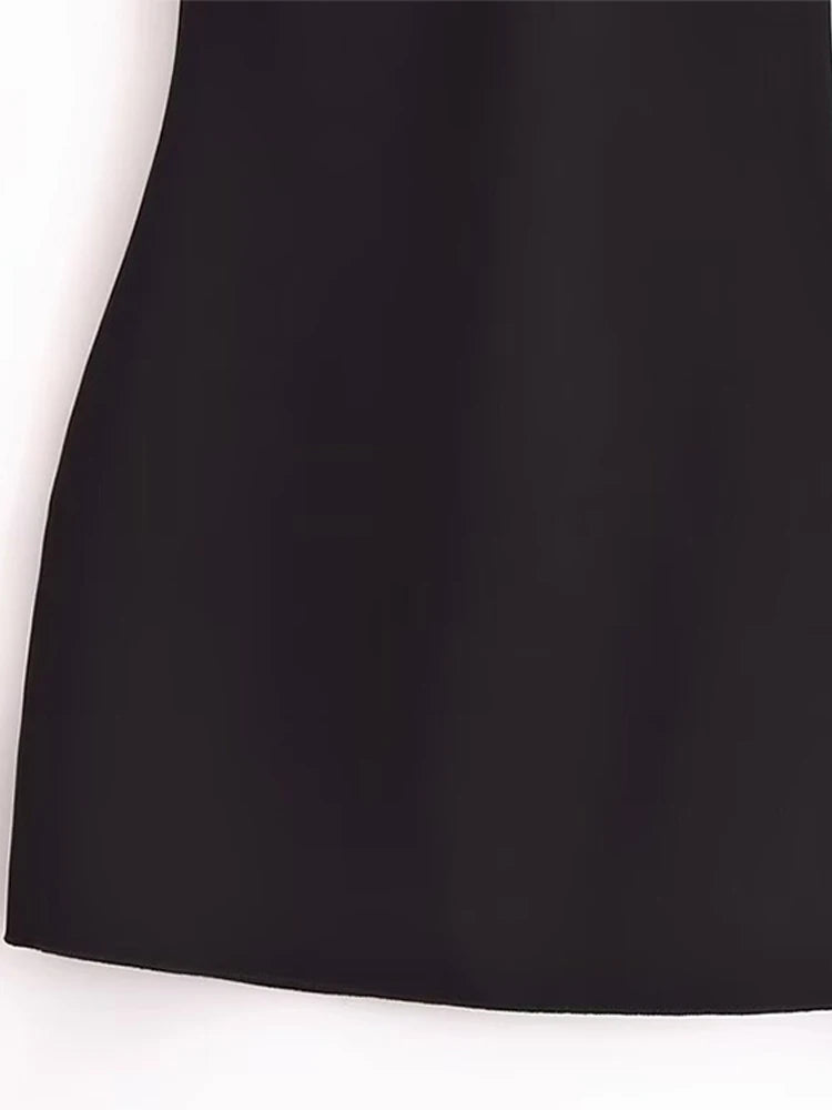 "Malibu Black" Slim Fit Backless Mini Dress