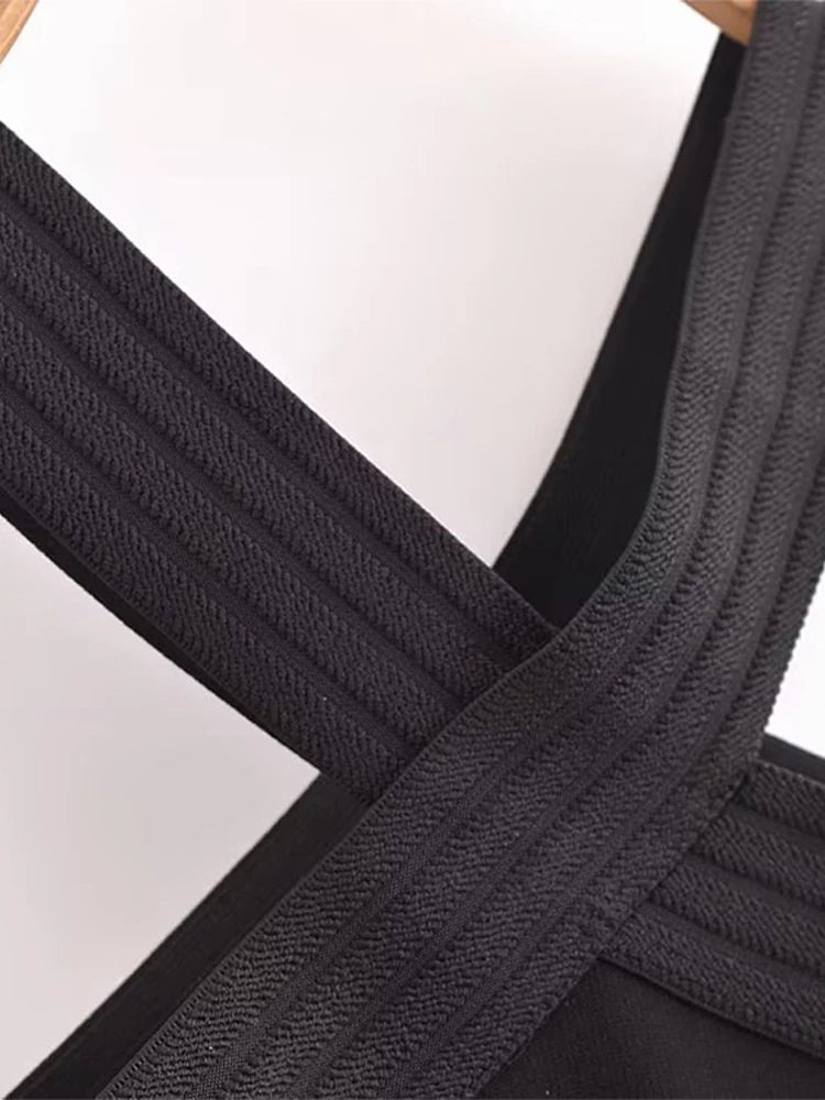 "Malibu Black" Slim Fit Backless Mini Dress
