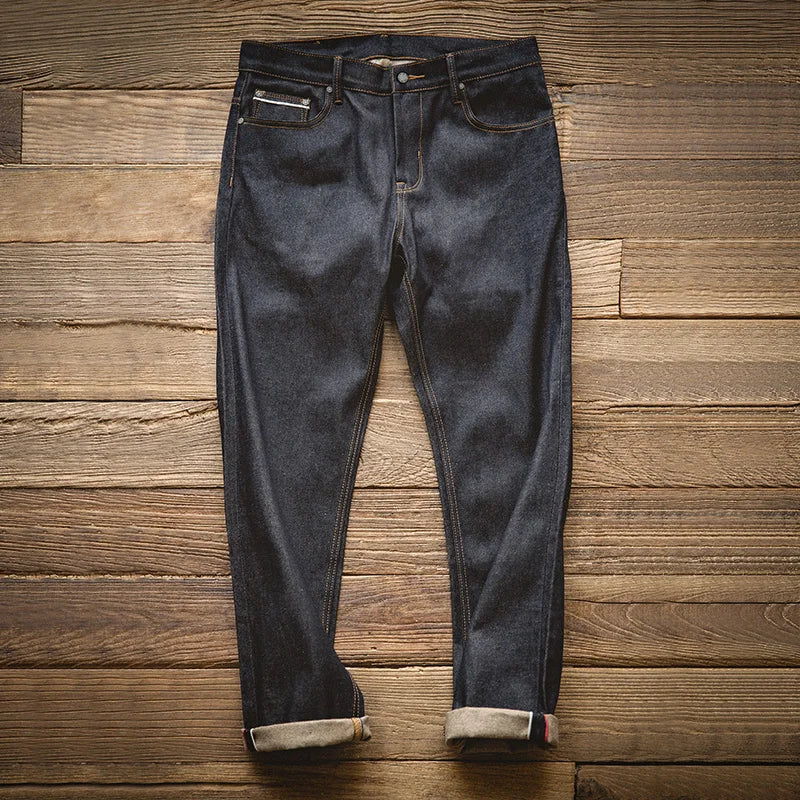 “Rustic” Men’s Recyclable Raw Woven Straight Oversized Denim Work Jeans