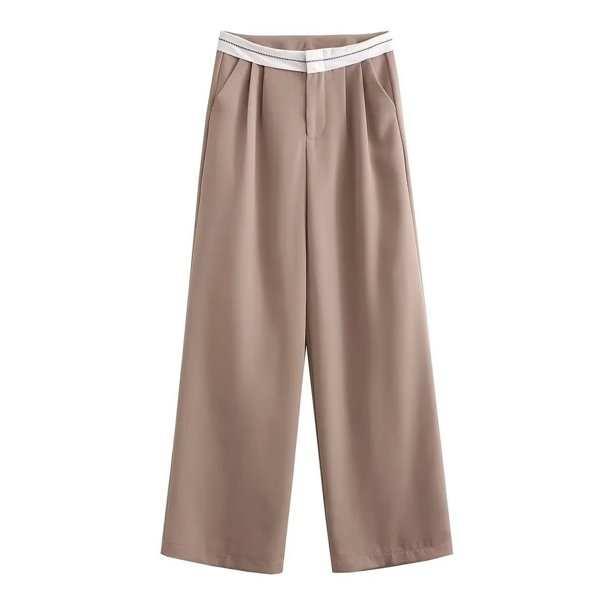 “Italiana” Women’s Business Casual Vintage High Waist Designer Pants