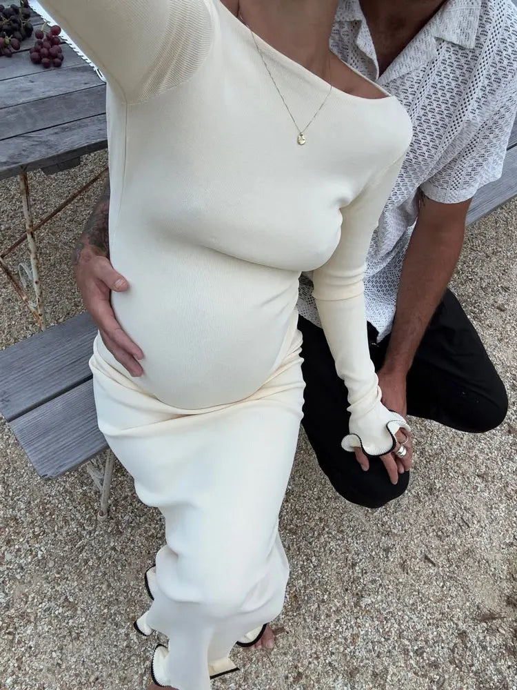 "Decadent" Elegant Knitted Mini Dress