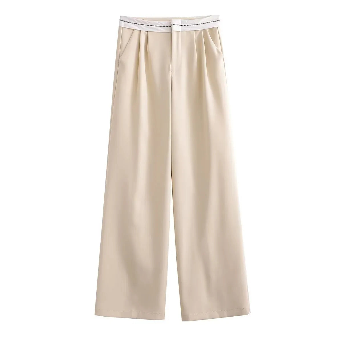 “Italiana” Women’s Business Casual Vintage High Waist Designer Pants