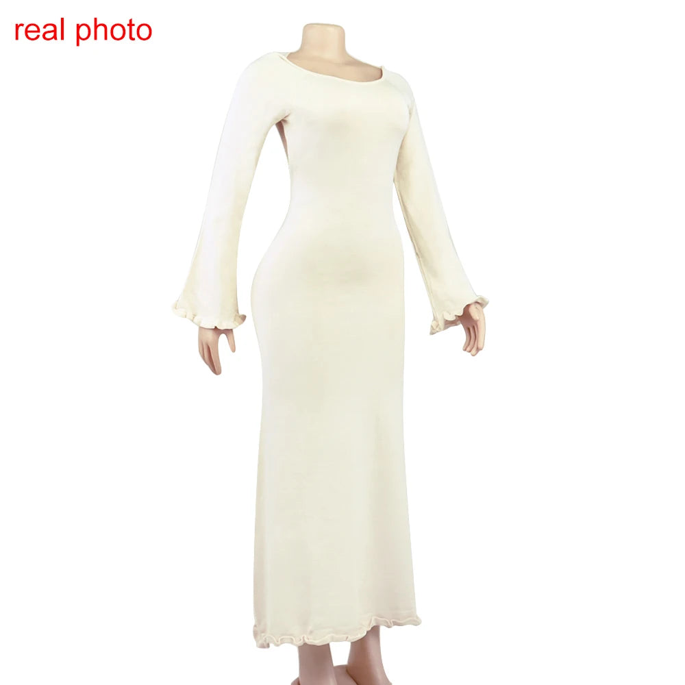 "The Cloud" Knitted Maxi Dress