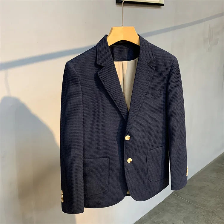 “Statesman” Men’s British Style Casual Slim Fit Designer Blazer