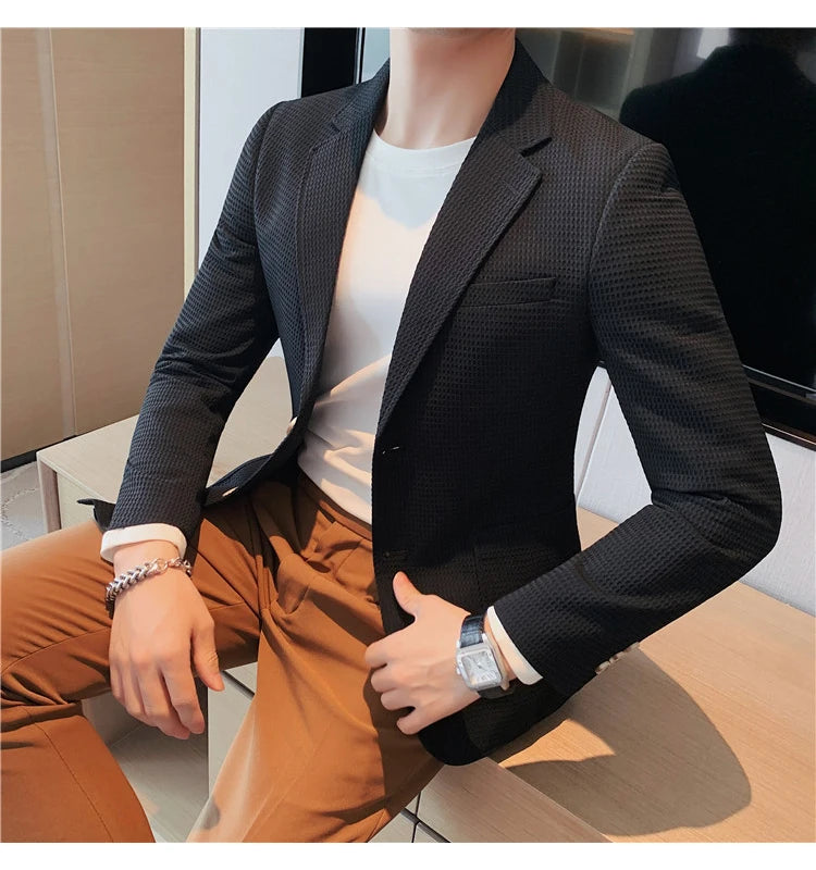 “Don’t Get It Twisted” Men’s Designer Business Casual Suit Jacket