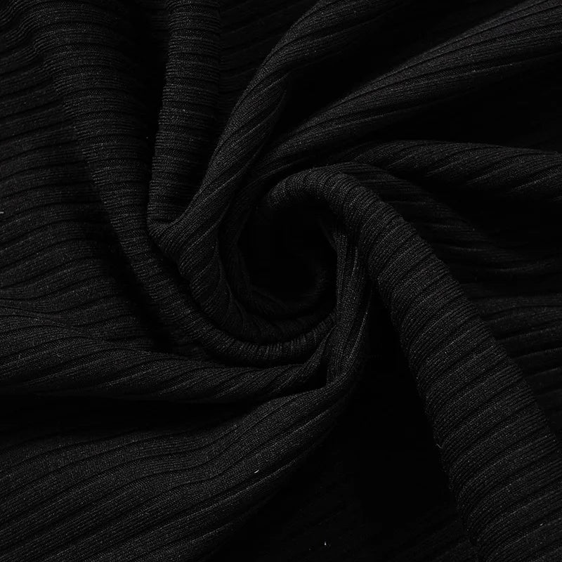 “Dark Passions” Sexy Knitted Long Sleeve Bodycon Maxi Dress