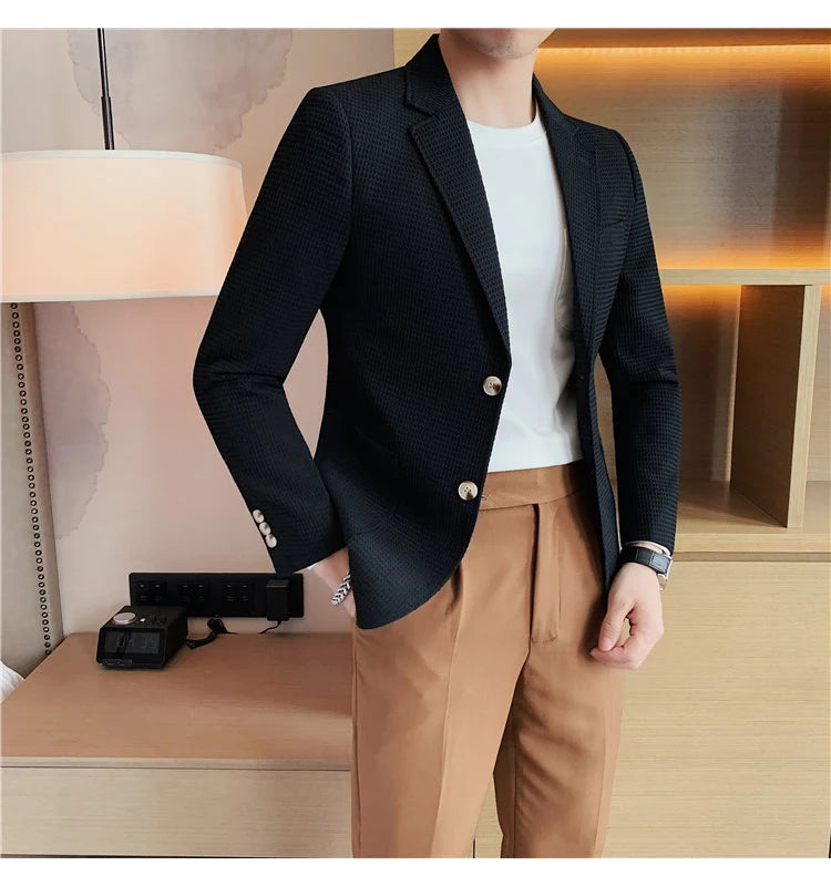 “Don’t Get It Twisted” Men’s Designer Business Casual Suit Jacket