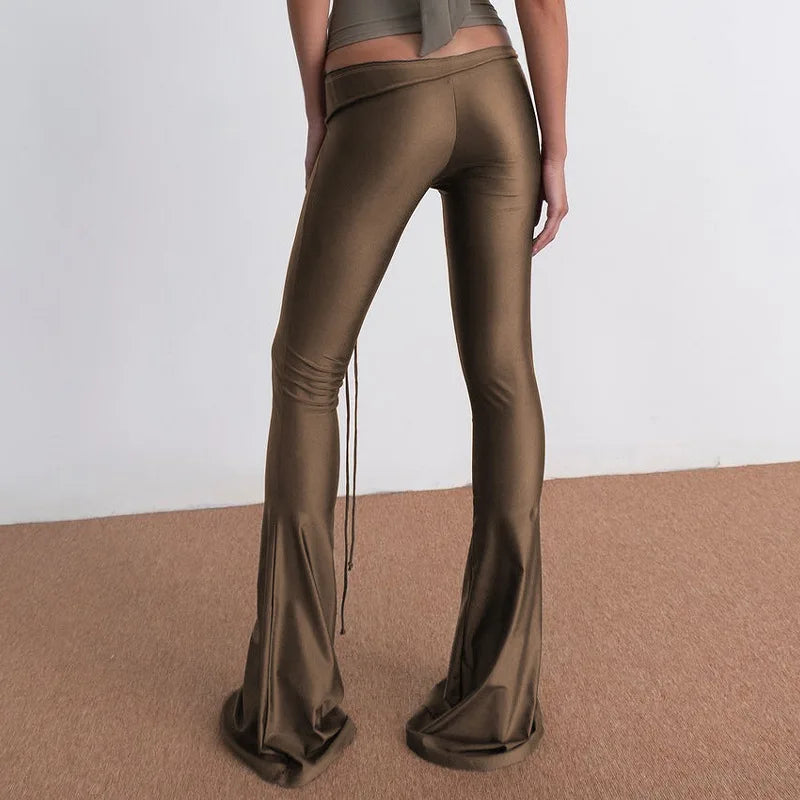 "Millennial" Women's Low Rise Flared Yoga Pants