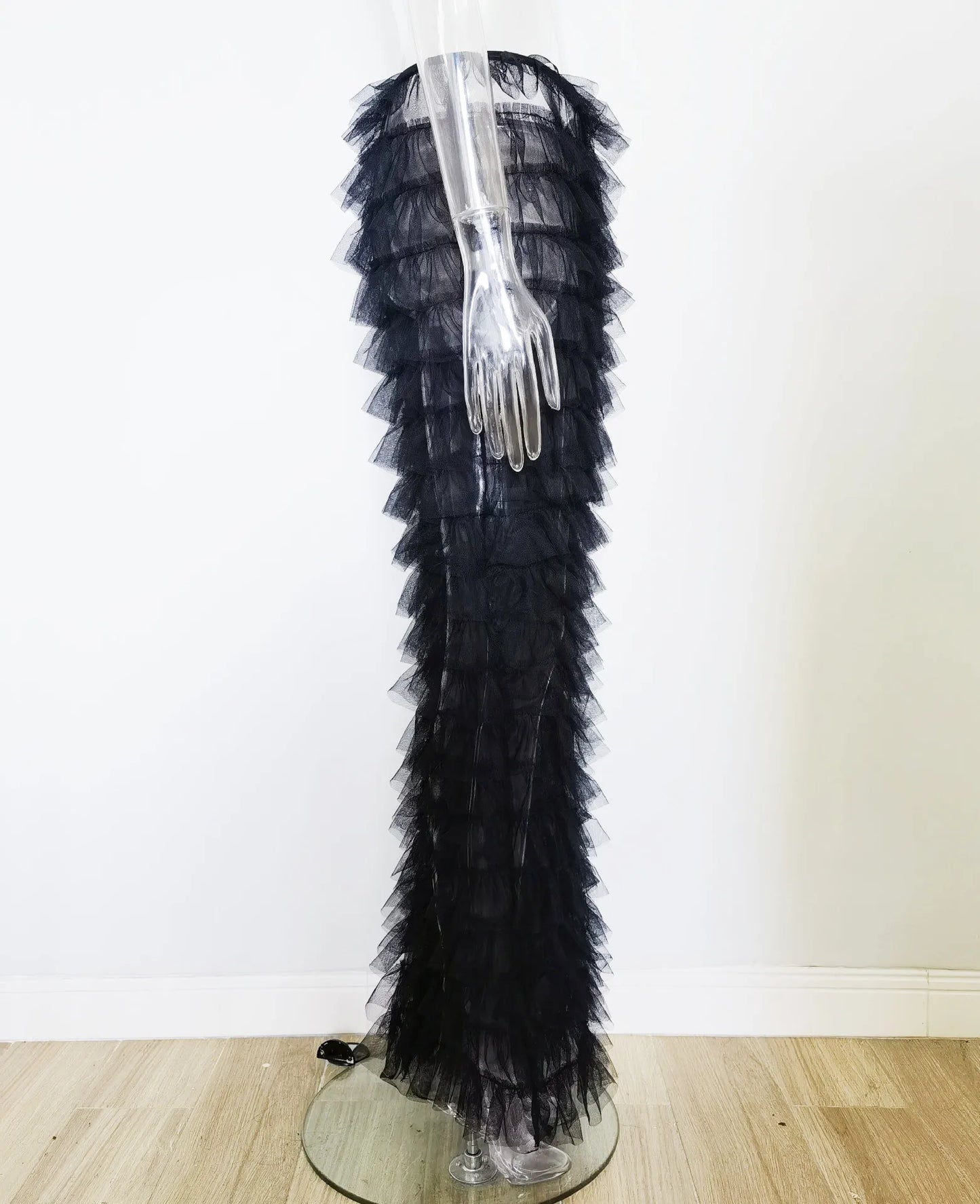 "CoCho" Women's Sheer Mesh Y2K Style Flare Pants