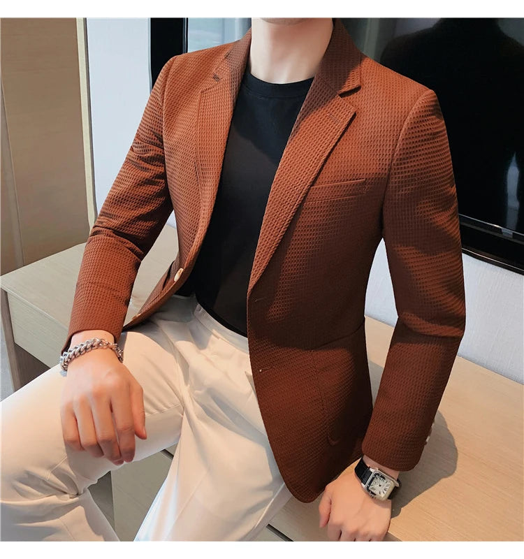 “Don’t Get It Twisted” Men’s Designer Business Casual Suit Jacket