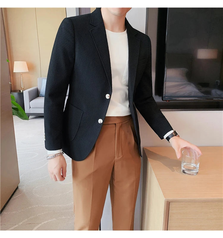 “Don’t Get It Twisted” Men’s Designer Business Casual Suit Jacket