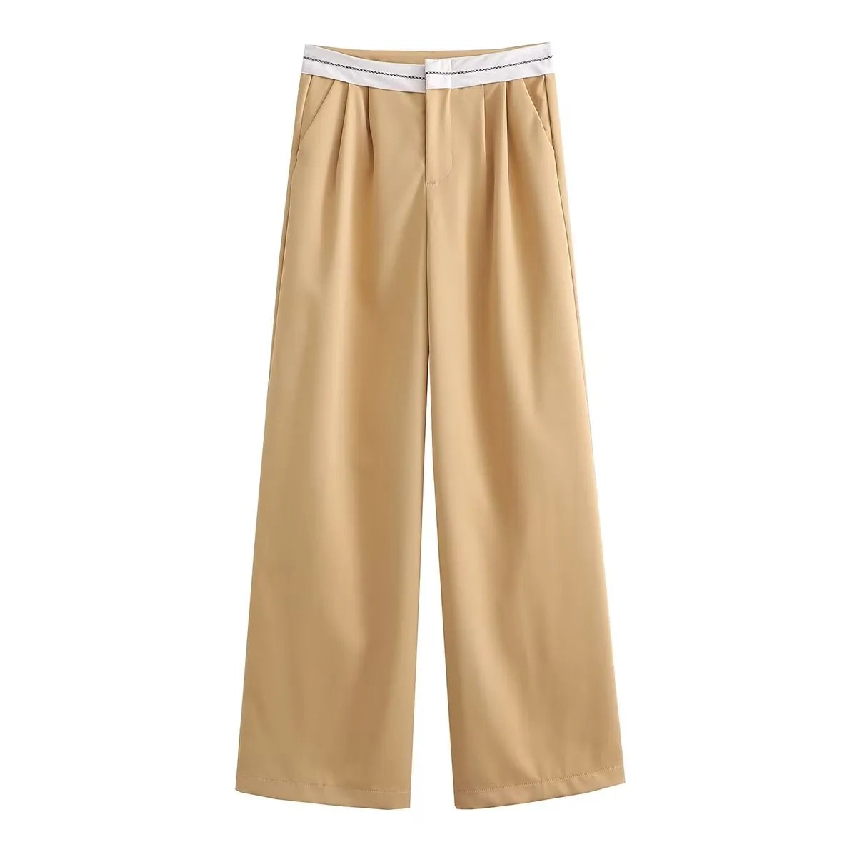 “Italiana” Women’s Business Casual Vintage High Waist Designer Pants