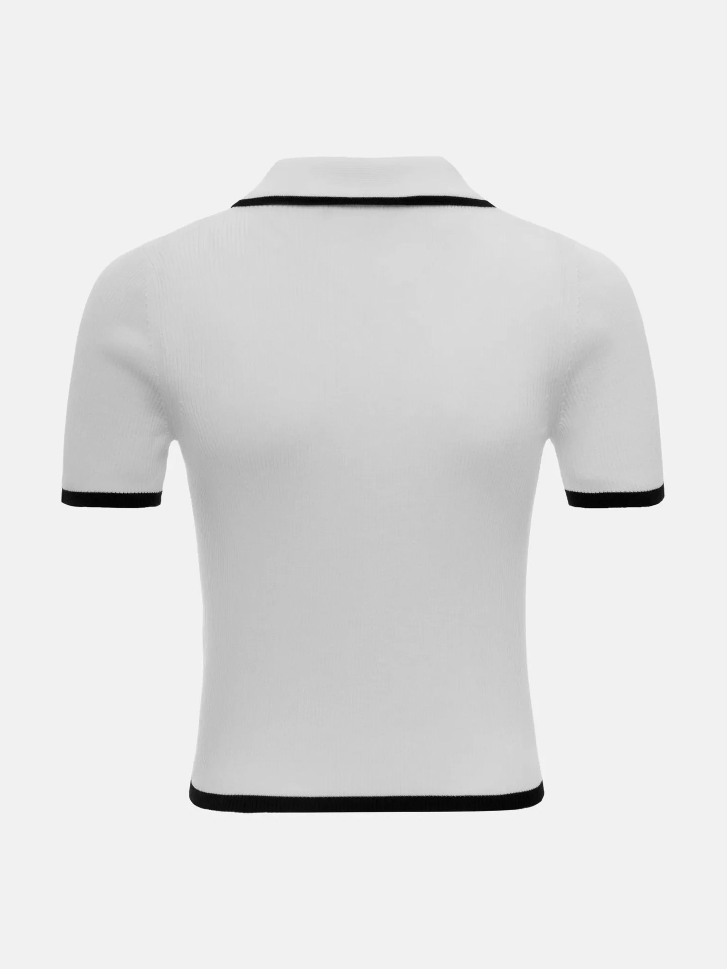 "Breeze" Women's Short Sleeve Knitted Polo Shirt