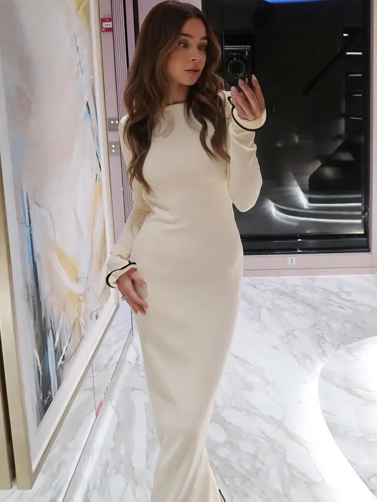 "Decadent" Elegant Knitted Mini Dress