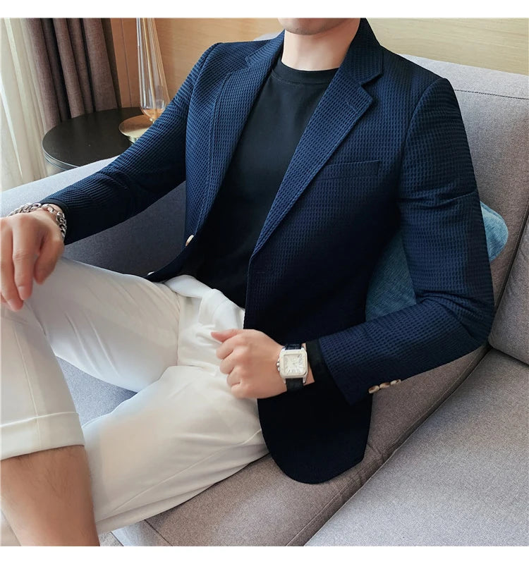 “Don’t Get It Twisted” Men’s Designer Business Casual Suit Jacket