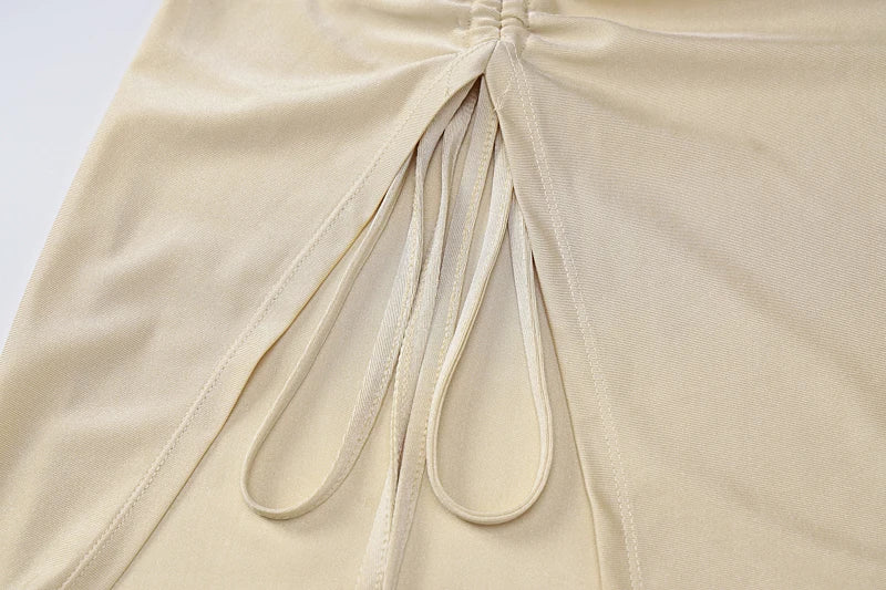 “The Queen” Women’s Sexy Satin Backless Draped Maxi Dress