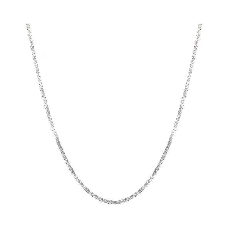 “Styla” Women’s Sparkling Silver Diamond Crusted Choker