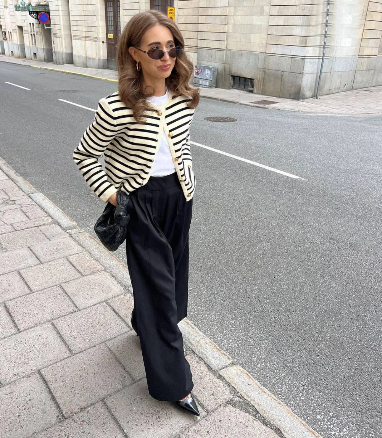 "Flossy" Women's Striped Knitted 2 Piece Outfit Set