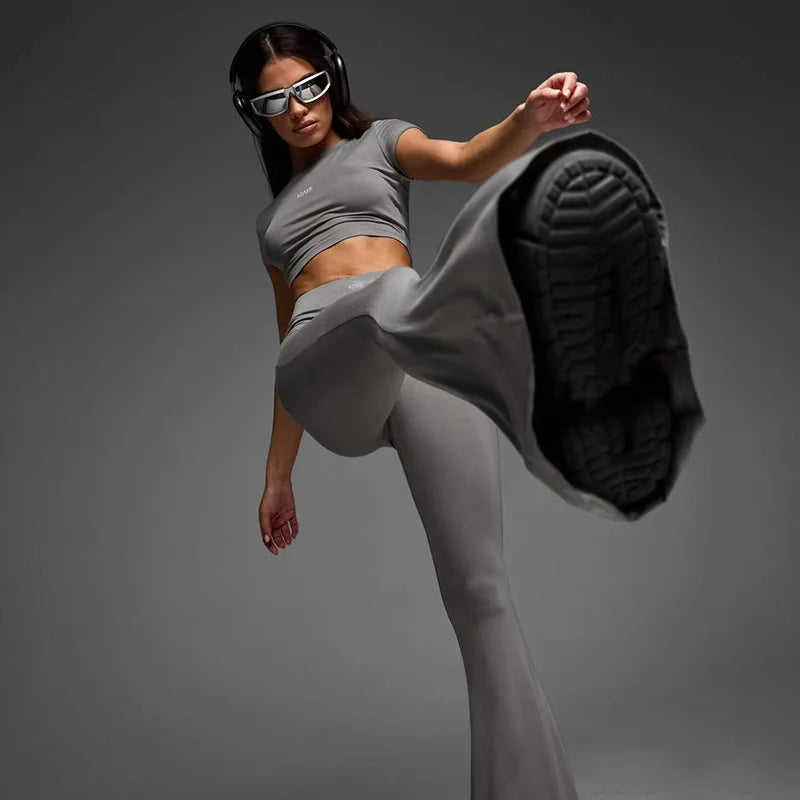 "Mi AOMR" Women's Casual Y2K Style 2 Piece Matching Outfit Set