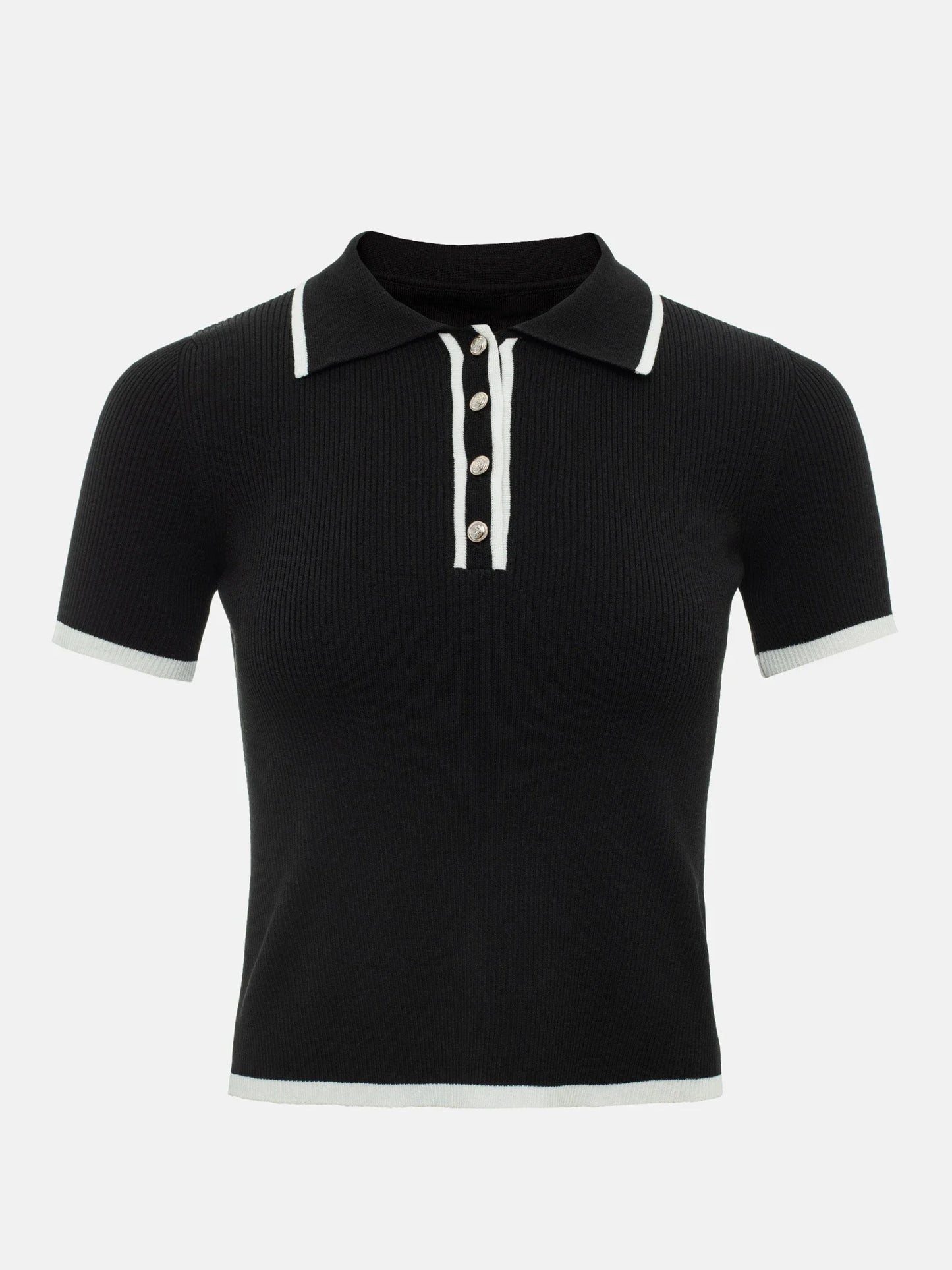 "Breeze" Women's Short Sleeve Knitted Polo Shirt