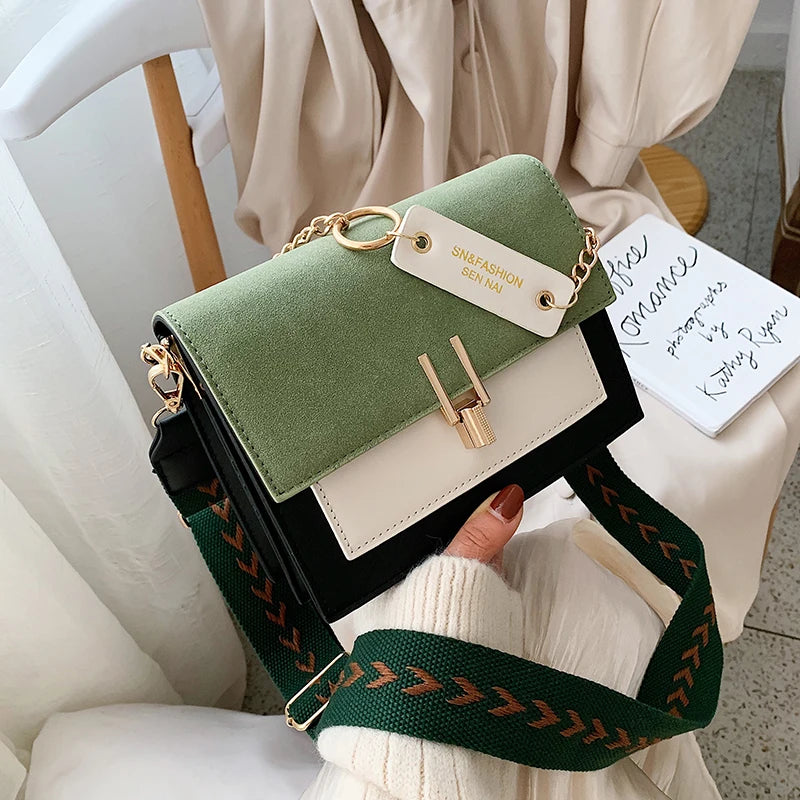 “SN Fashion” Women’s Casual Dual Color Designer Shoulder Bag