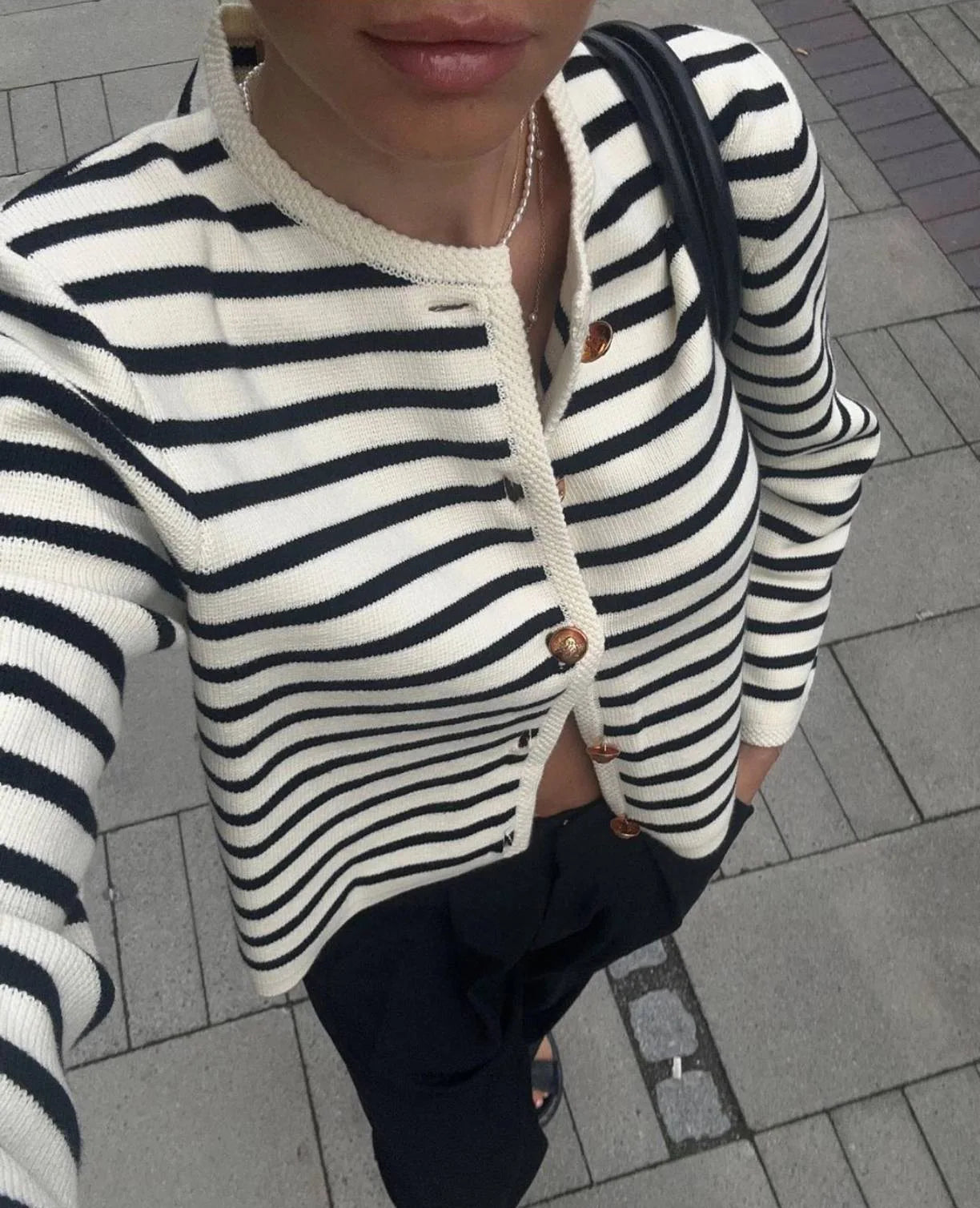 "Flossy" Women's Striped Knitted 2 Piece Outfit Set