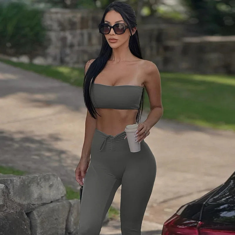 "Lé Deux" Women's Casual 2 Piece Outfit Set