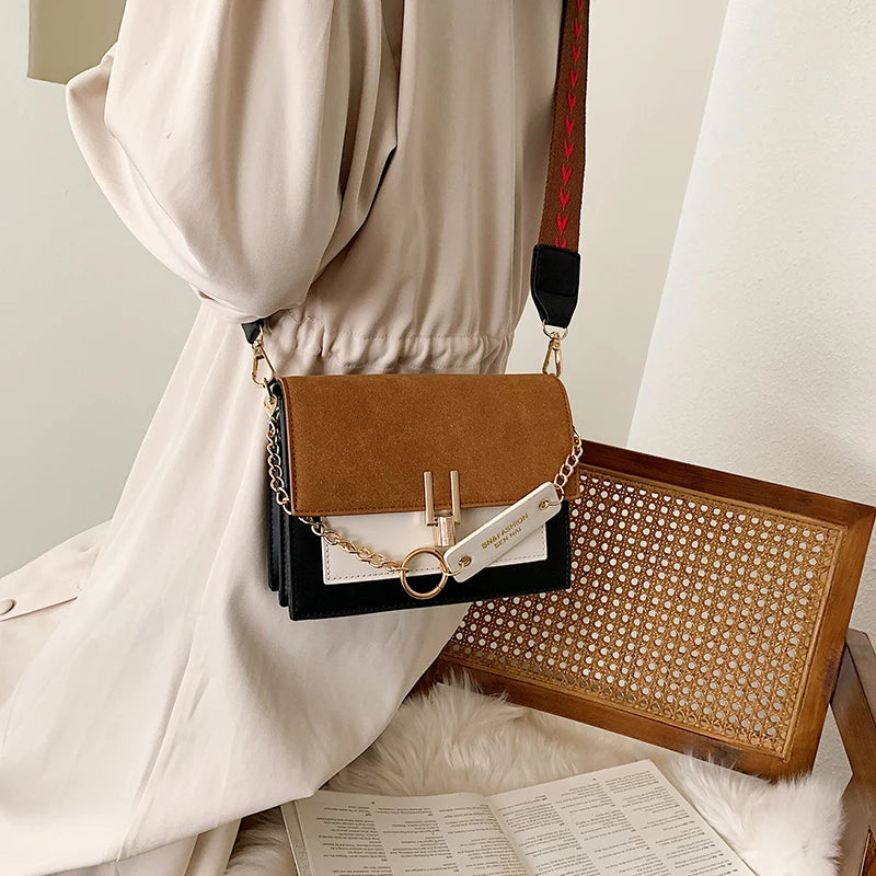 “SN Fashion” Women’s Casual Dual Color Designer Shoulder Bag