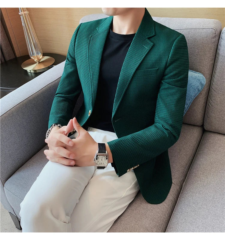 “Don’t Get It Twisted” Men’s Designer Business Casual Suit Jacket