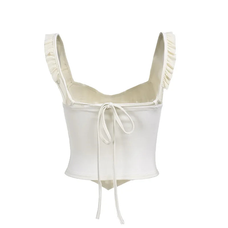 "Conquest" Women's Y2K Style Low Cut Backless Outfit Set