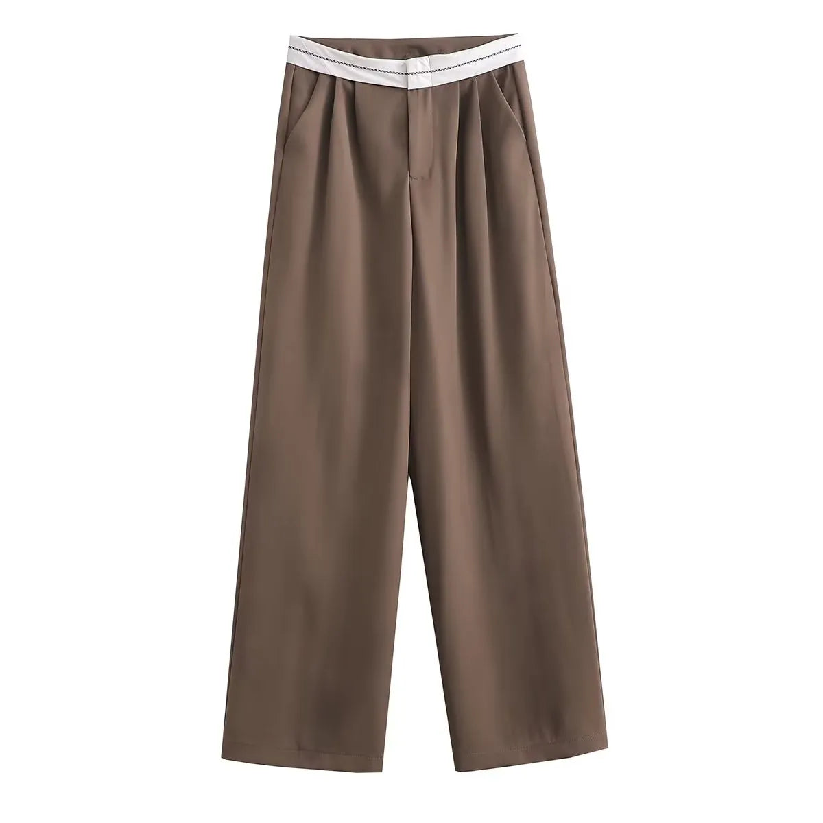 “Italiana” Women’s Business Casual Vintage High Waist Designer Pants