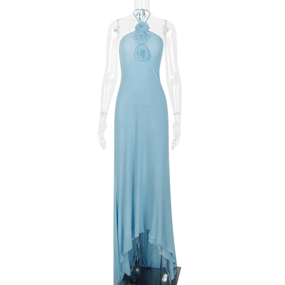 "Twilight" Women's Sexy Elegant Floral Print Elegant Halter Maxi Dress