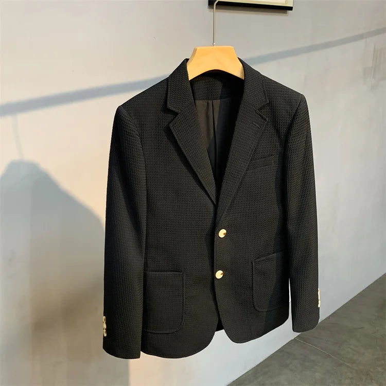 “Statesman” Men’s British Style Casual Slim Fit Designer Blazer