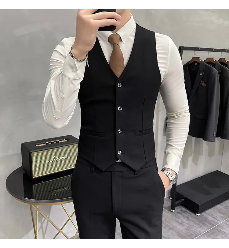 “Charon” Men’s Slim Fit 3 Piece Business Suit