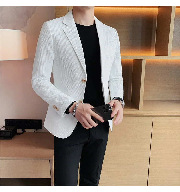 “Don’t Get It Twisted” Men’s Designer Business Casual Suit Jacket