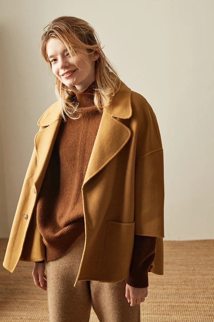 “Autumn” Women’s Paragraph Knitted Designer Cashmere Sweater