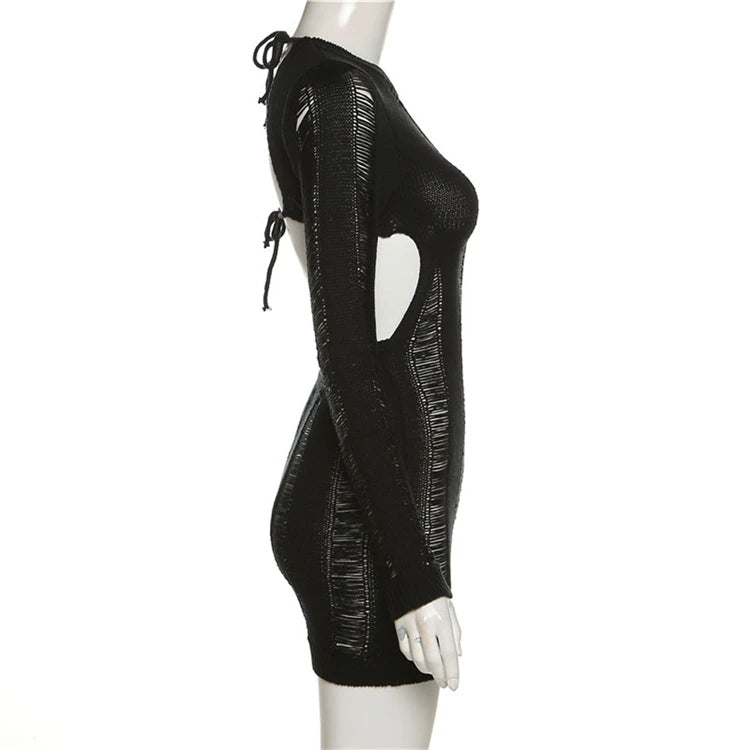 "Magic" Sexy Y2K Style Backless Bodycon Mini Dress