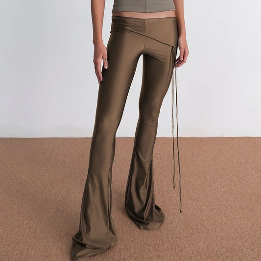 "Millennial" Women's Low Rise Flared Yoga Pants