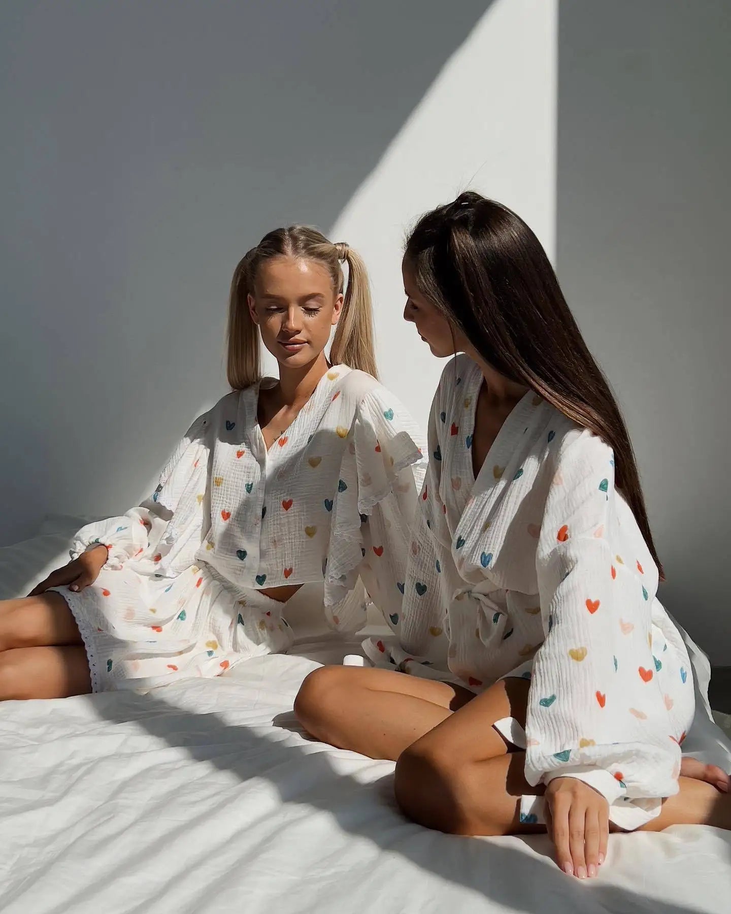 “Binded Lovers” Women’s Casual Long Sleeve 2 Piece Linen Outfit Set