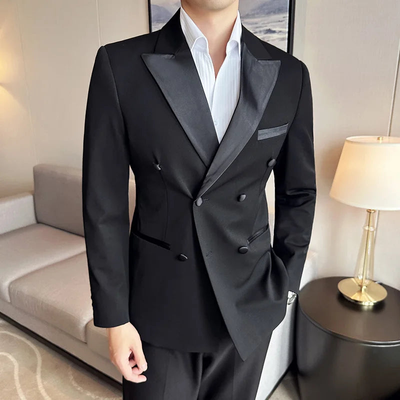 "Callan" Men's Plaid Business Suit