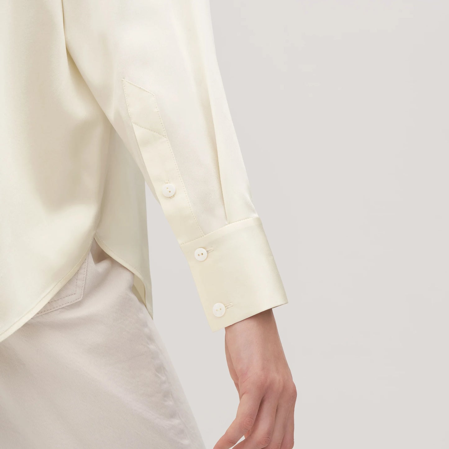 ”The Stone” Women’s Classic 22 Momme Silk Long Sleeve Blouse