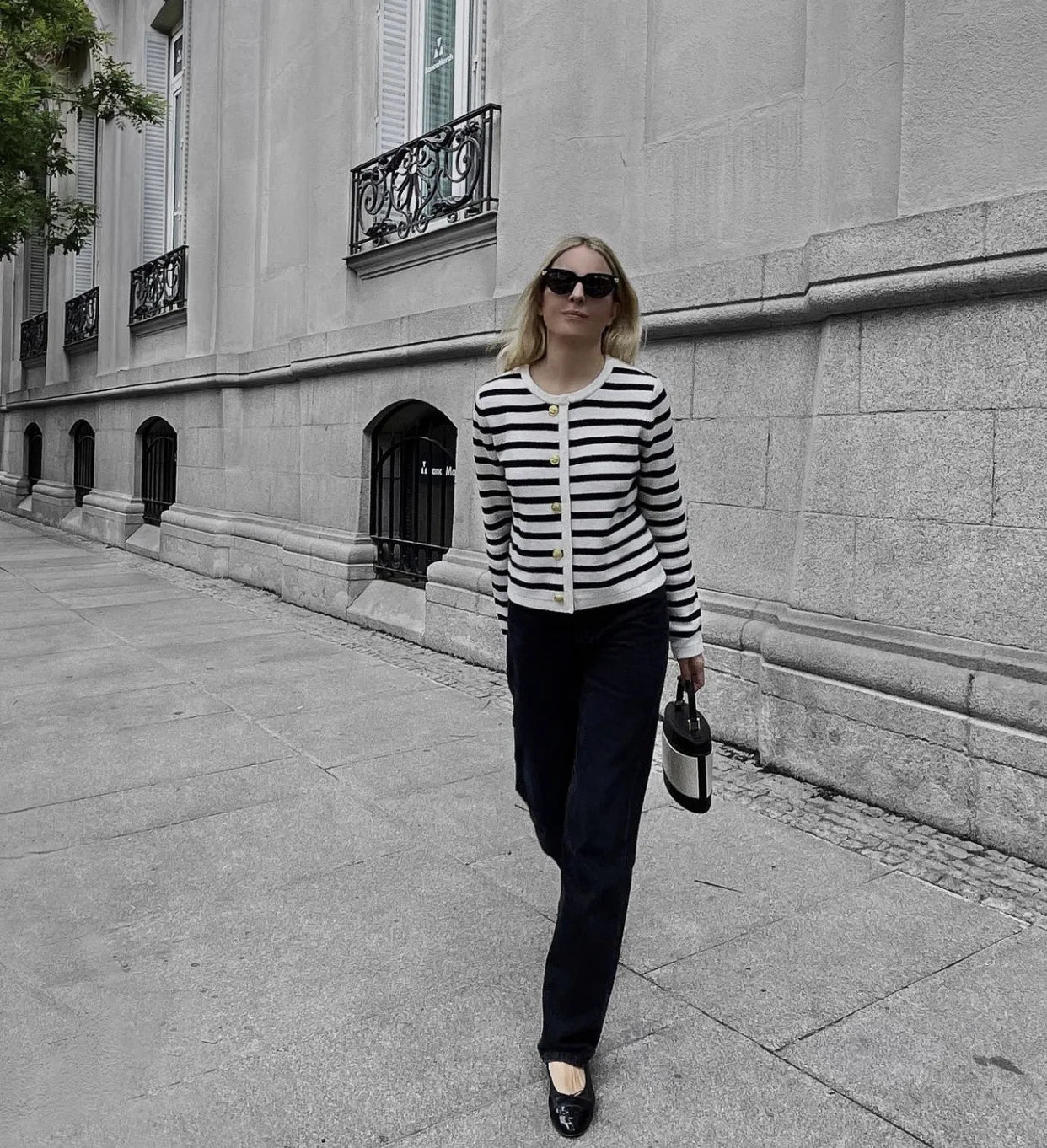 "Flossy" Women's Striped Knitted 2 Piece Outfit Set