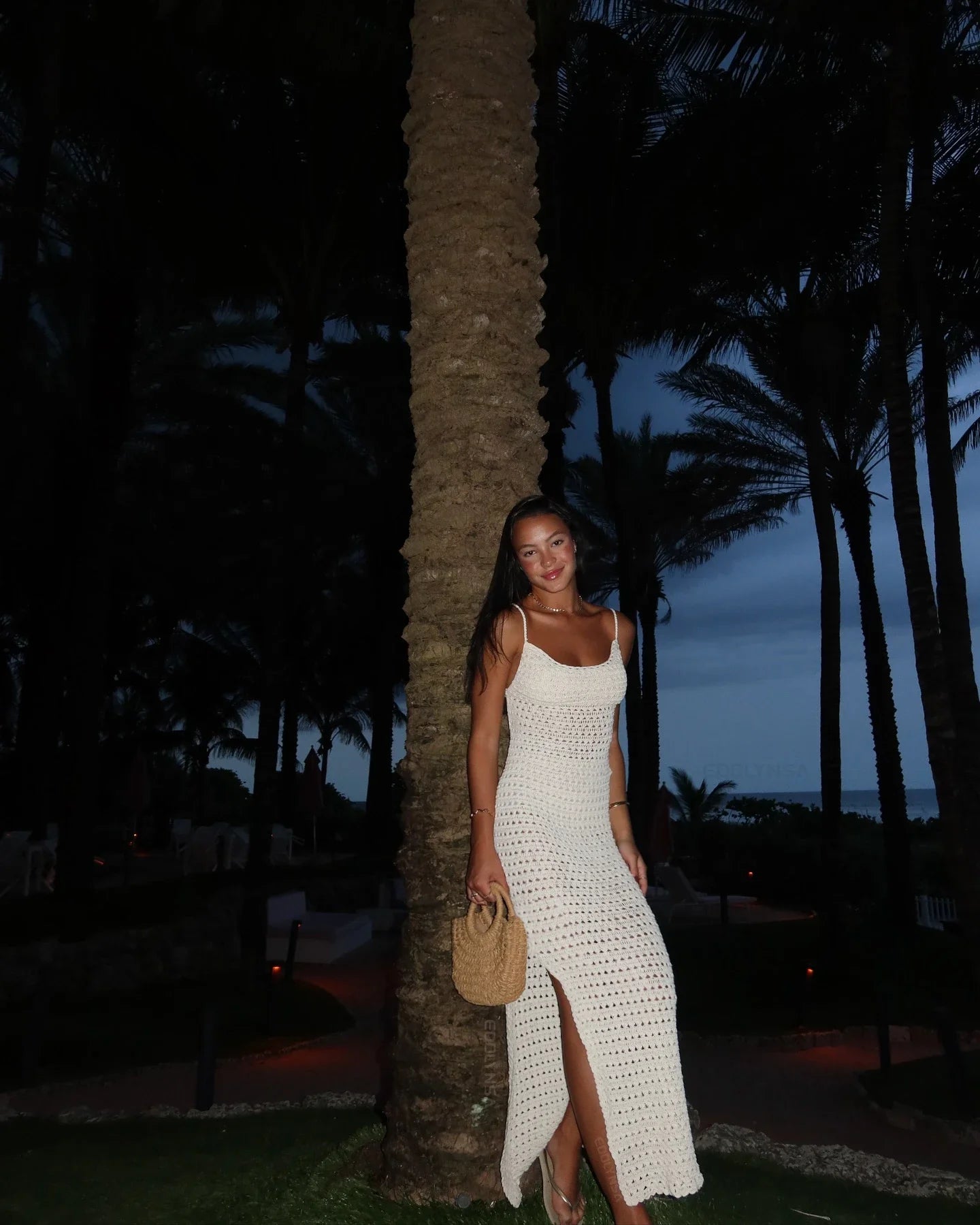 "June" Knitted Backless Bodycon Maxi Dress