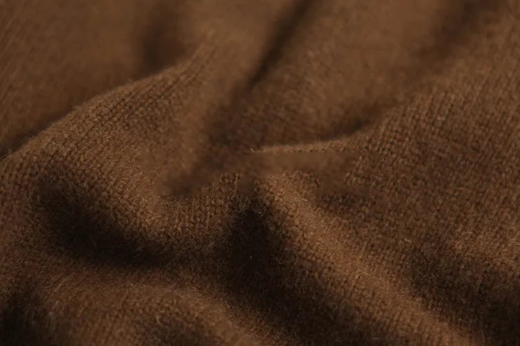 “Autumn” Women’s Paragraph Knitted Designer Cashmere Sweater