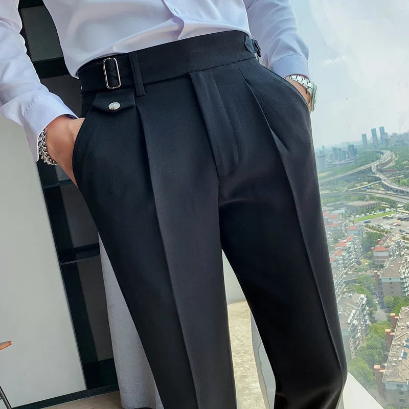 “All About It” Men’s Designer High Waist Business Casual Dress Pants