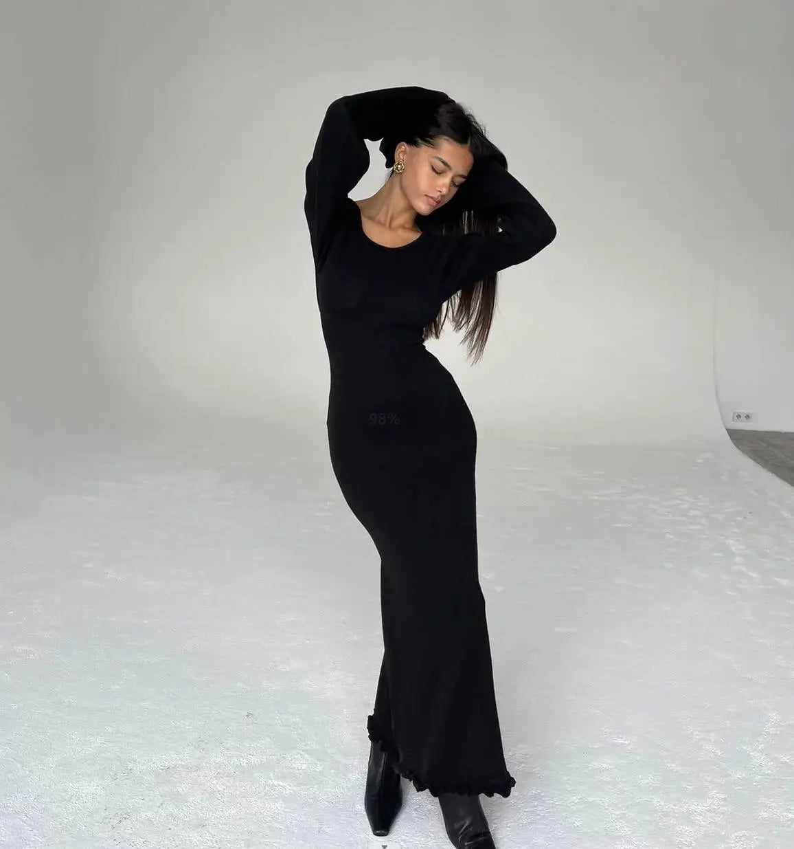 "The Cloud" Knitted Maxi Dress