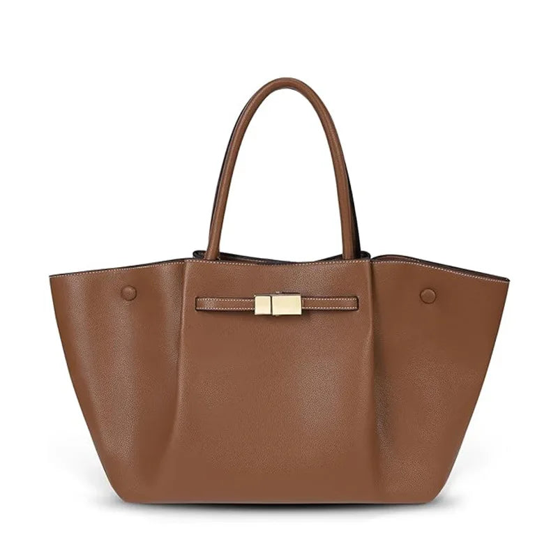 "Chlorella" Women's Designer Leather Tote Bag