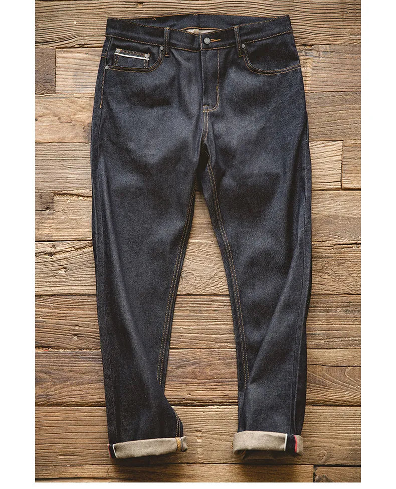 “Rustic” Men’s Recyclable Raw Woven Straight Oversized Denim Work Jeans
