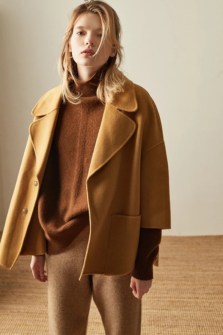 “Autumn” Women’s Paragraph Knitted Designer Cashmere Sweater