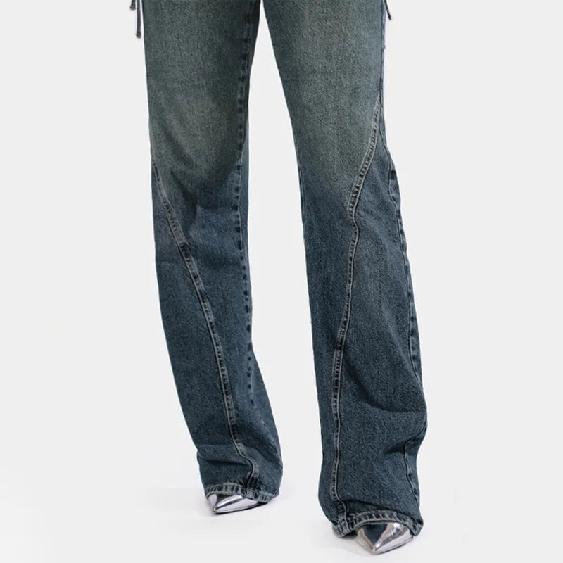 "Attention" Women's Baggy High Waist Denim Jeans